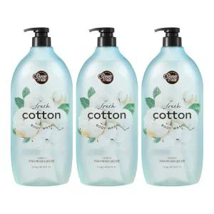 샤워메이트 바디워시 클린코튼, 1.2kg, 3개