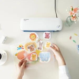 코팅기 초슬림 A4 2롤러 H260 +코팅지+펀칭기+링