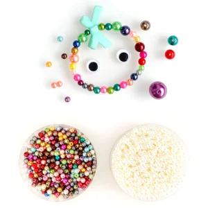 진주구슬(통) 반쪽구슬.비즈공예 만들기재료 칼라진주알