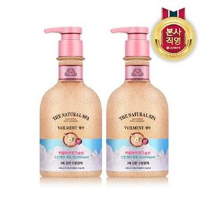 [LG생활건강]벨먼 스파 수분광채 핑크솔트 스크럽 바디워시 400ml x 2개