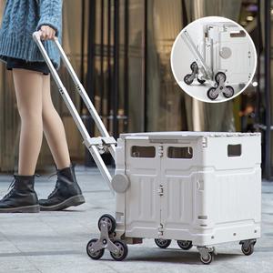 캠프타임 접이식 박스카트 폴딩 카트 쇼핑 장바구니 8W-62