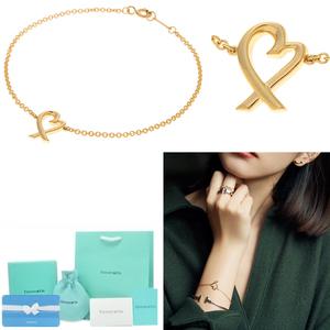 여자 티파니 러빙하트 팔찌 골드 18K 러빙 하트 브레이슬릿 선물 생일 기념일 여자친구 와이프