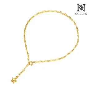 [골드앤] 14K 스타통통 발찌 YG