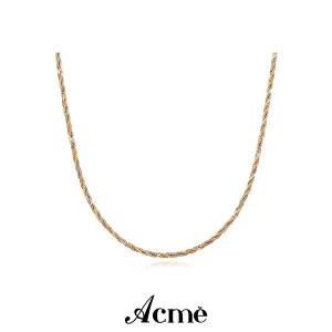 아크메 이태리 실버 샤이닝 체인 목걸이