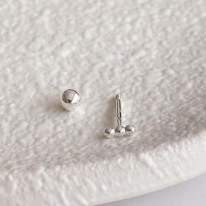 [아띠랑스] 실버925 에타 전체 은소재 귀걸이 피어싱