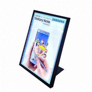 [제이큐]LED배너 라이트패널 개폐식 테이블 광고판 전시회 안내 BLT-02BK A3