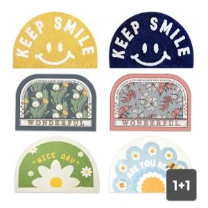 [2개세트] 간편세탁 뽀송이 극세사 발매트 10종! 항균발매트외 항균욕실화