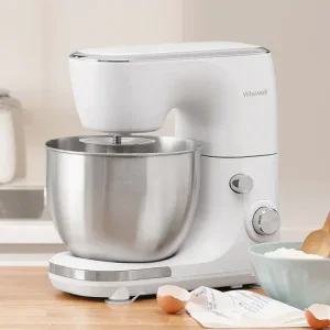 위즈웰 바즈반죽기 5L 휘핑기 생크림 거품기 제빵 스탠드 믹서 기계 밀가루 12단계 WM5005W