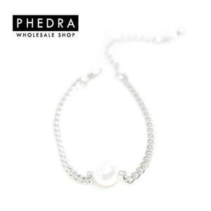 여자 기념일 선물 실버체인 진주 발찌 팔찌