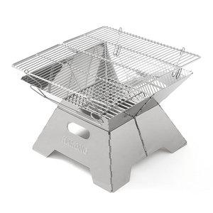 캠핑 화로대 미니 화로 바베큐 그릴 불멍 숯불 48cm