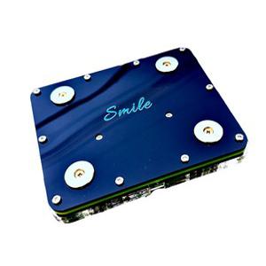 스마일텍 오토바이 오픈형 2구 자석 충전거치대 오픈형 배달대랭 라이더용품 불루LED