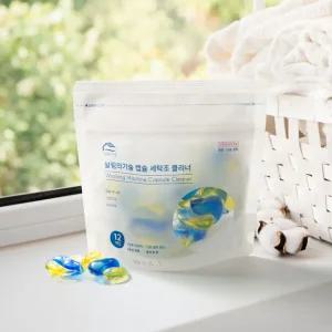 [살림의기술] 고농축 캡슐 세탁조 클리너 12개입 플로럴향