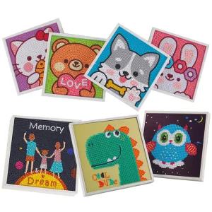 MYTOYS 귀여운 어린이 보석십자수 액자타입 선택