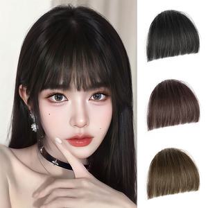 키라비 여자 앞머리 가발 시스루뱅 스타일링 인모 헤어프스 풀뱅 사이드뱅 붙임머리 DF02