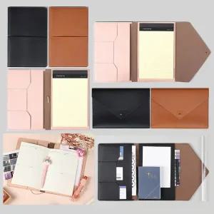 슈프림 노트패드 A5 메모패드 바인더 가죽 커버 리갈