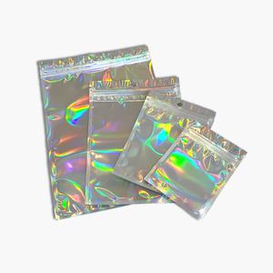 칵토 홀로그램 오로라 포장지 100매 구디백 선물 실링 봉투 답례품 지퍼백 예쁜 악세사리 비닐