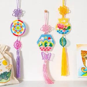 전통 노리개 보석십자수 만들기 놀이 키트 세트 재료 diy 방과후 돌봄 추석 설날 우리나라 명절 선물 소품 한복 민속 톡톡 학교 집중력 키우기 활동 DIY 큐빅 교실 단체 세