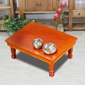 가온공방 원목 무전 밥상 3인 4인용 690x510 접이식 교자상 사각 집들이상 7302