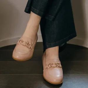 엘리자베스스튜어트[론칭가179000]양가죽 체인 로퍼 EBAL147508