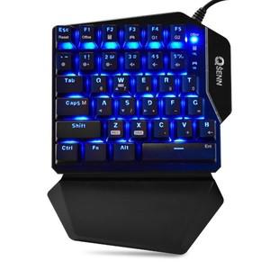 큐센 ARES Q34 LED 게이밍 기계식 한손 키보드 갈축 적축 청축