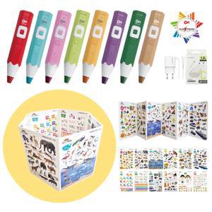 레인온펜32G+레인보우 빅병풍(세이펜 호환)유아 포스터 사물인지 병풍 아기 벽보+호환충전기