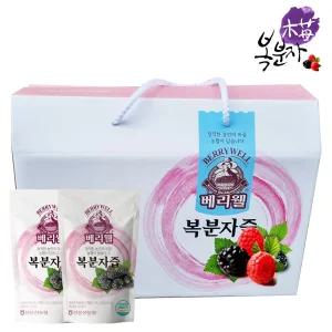 고창선운산농협 베리웰 복분자즙 100ml 30포 건강즙 명절선물세트 고창복분자