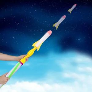 핸드 펌프 로켓 불빛 에어 발사 글라이더 야외 캠핑
