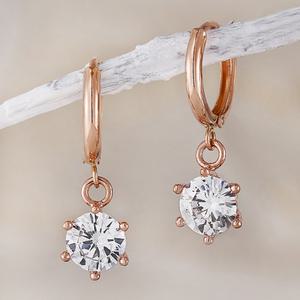 14K 18K 원터치 귀걸이 로즈골드 데일리 심플 레이어드 퓨어 금귀걸이