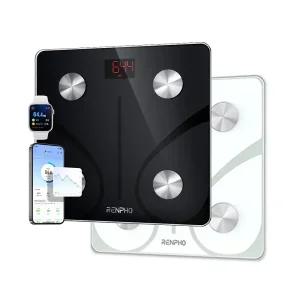 렌포 스마트 체중계 (화이트/블랙) 체지방 분석 체중계 애플 헬스 앱 연동 