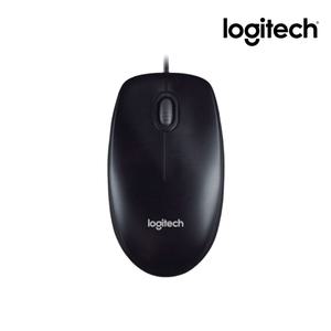 국내정품 로지텍코리아 M100r 블랙 USB 유선 마우스 좌우대칭형 디자인으로 왼손잡이도 사용가능/KH