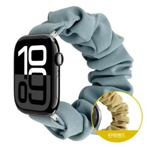 애플워치 스크런치 나일론 스트랩 10 9 8 7 6 5 4 SE 2 울트라 호환 시계줄 밴드