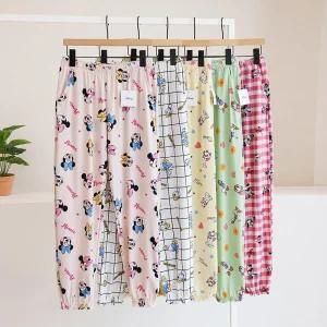 [잇수다] 휘게 프릴 조거 피치 스판 홈웨어 파자마 잠옷 팬츠 (디즈니정품)