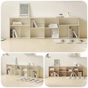 낮은 파티션책장 공간분리 침대옆 2단 책꽂이 2000