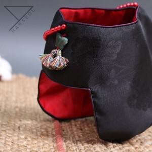 전통미 뿜뿜 원석나비 블랙 조바위 710.M