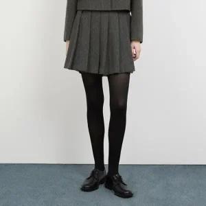 [롯데백화점]시스티나 울 헤링본 플리츠 숏 팬츠 AWWSPO41710