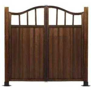 정원 대문 목재 울타리 휀스 방부목 담장 출입구 현관