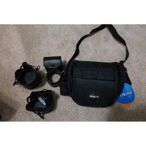 어댑터 튜브 + (3) 필터 케이스 삼각대 액세서리 키트가 포함된 캐논 파워샷 G10, G11 및 G12 디지털 카메라용 망원 .45배 광각 렌즈 키트 2배