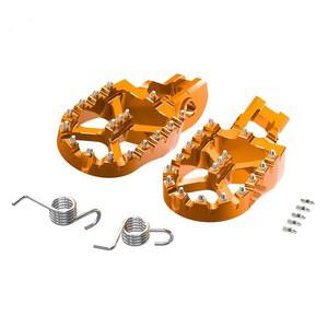 NICECNC 오렌지 57mm 와이드 빌렛 단조 풋 페그 풋레스트 페달 풋페그 2018-2022 125 /150SX 250 350 450 SXF /XCF 2016 125-500 XC /XCF /SXF /SXF /SXF /XF /EXCF 2017-2022, 피팅 참조