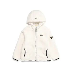 [내셔널지오그래픽키즈][기존가 139,000원]K224UFJ910 코스토니 플리스 뽀글이 풀집업 SUGAR SWIZZLE IVORY