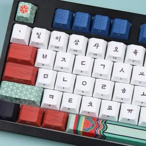 가츠 한국 전통 문화 유산 문양 집현전 단청 한글 체리 PBT 염료승화 케데헌 굿즈 키캡