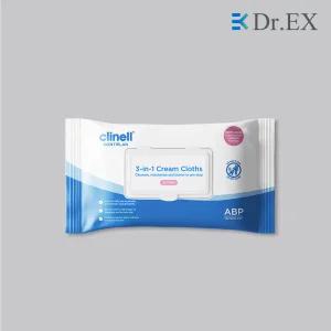 케이엠헬스케어 클리넬 세정티슈 25매 대용량 컨티플랜 물티슈 요실금 전문 올인원 스킨케어 보습티슈 Clinell Contiplan 3-in-1 Cream Cloths
