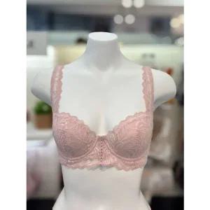 [갤러리아] 바바라 피치핑크 레이스 부직포 와이어 브라 (B~D컵) ABR4440-PHPK