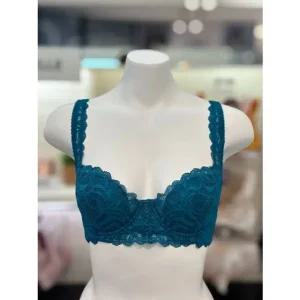 [갤러리아] 바바라 제이드블루 레이스 부직포 와이어 브라 (B~D컵) ABR4440-JBL