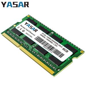 YASAR DDR3L Sodimm 노트북 메모리 램 PC3 12800 10600 8500 DDR3 4GB 8GB 1066MHZ 1333MHz 1600MHz