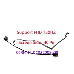 델 G15 5510 5511 5515 FHD LCD LVDS LED 케이블 스크린 비디오 06RH1H DC02C00S000