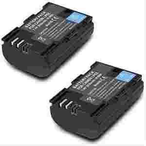 호환 캐논 LP-E6 LP E6N 배터리 교체 60D 70D 80D 5DS R 5D Mark II III IV 6D 7D C700 XC15 카메라 2 팩