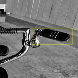 바이크 오토바이 범용 32mm 125 남성 발 페그 발판 페달 전면 후면 고무 레스트 Harley Iron XL 883 1200 D