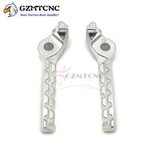 바이크 오토바이 풋레스트 페달 야마하 XG250 트라이커 서로우 250 XT250X WR250R 용 리어 폴리싱 풋페그