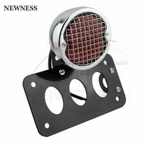 바이크 오토바이 LED 사이드 마운트 리어 스톱 테일 라이트 흰색 라이센스 번호판 브래킷 홀더 할리 스포츠