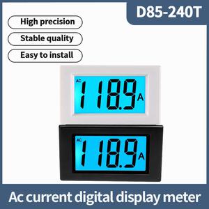 호환 D85-240T 소형 AC 전류계 LCD 클리어 백라이트 디지털 전류 검출기 220V 380V 1A20A50A100A200A